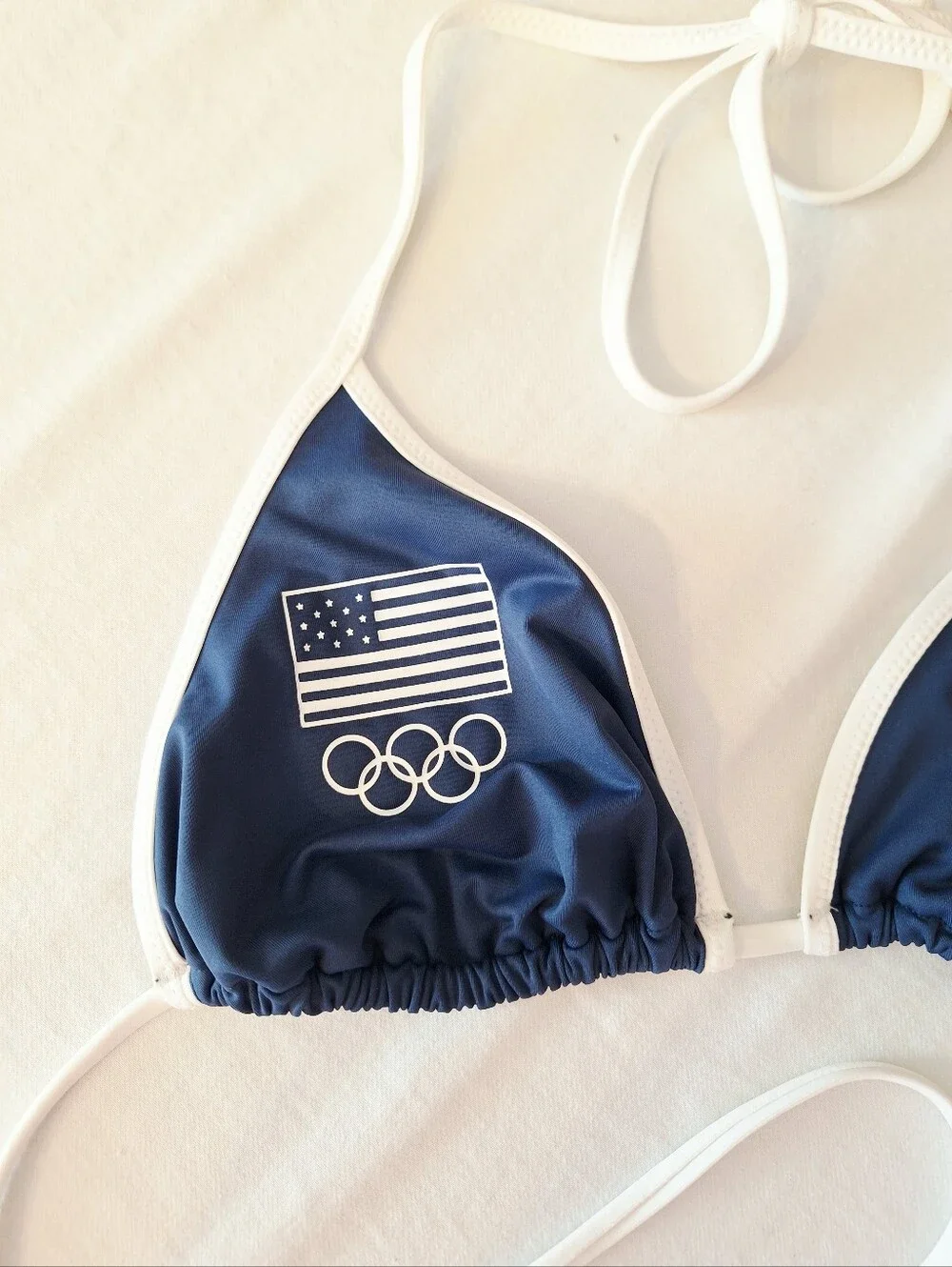 SKIMS for Team USA Olympic Signature Swim Triangle Top - Large